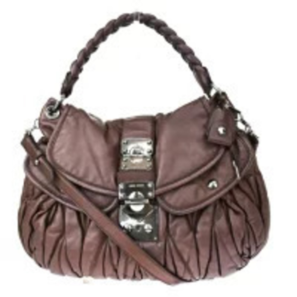 Balenciaga Courier bag distressed leather Bronze Brown Leather